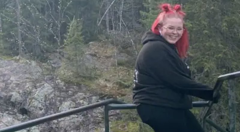 Nova vid ett vattenfall i Dalarna. Foto: Privat